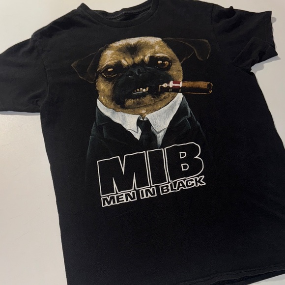 Other - MIB Men in Black‎ Pug Graphic T-Shirt